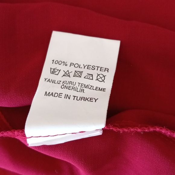 Venessa Collection Red Button Front Cape Tunic - Picture 10 of 16